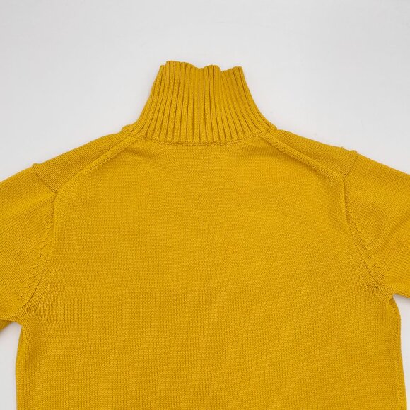 Ann Taylor Sweater‎ Turtleneck Roll Neck Medium Petite Yellow Long Sleeve Women - Picture 6 of 13